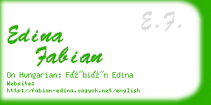 edina fabian business card